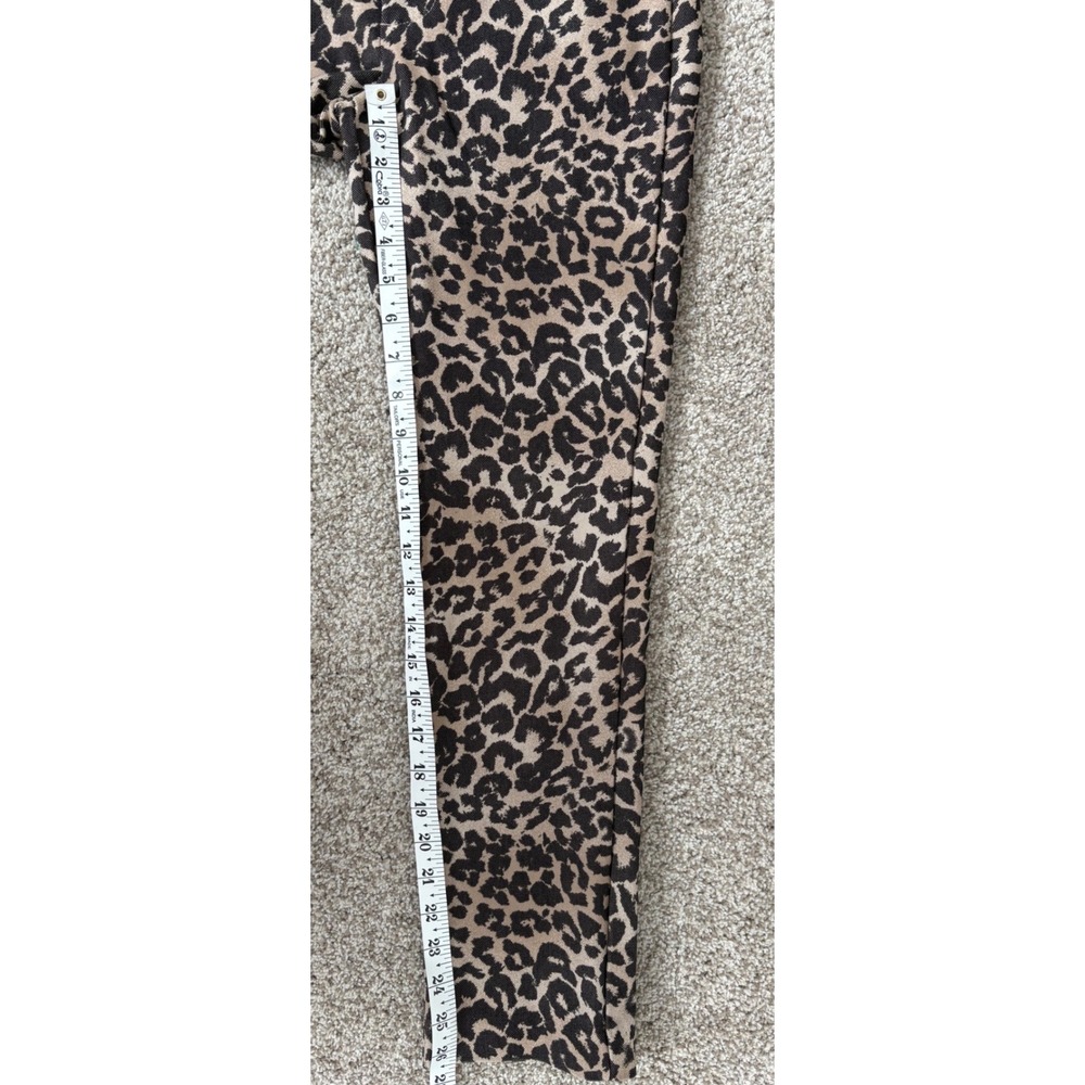 Free People Leopard Print Slim Mob Wife Aesthetic Trousers Indie Animal Print 4 - Picture 6 of 8
